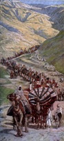 Illustration of the exodus of Israel from Egypt